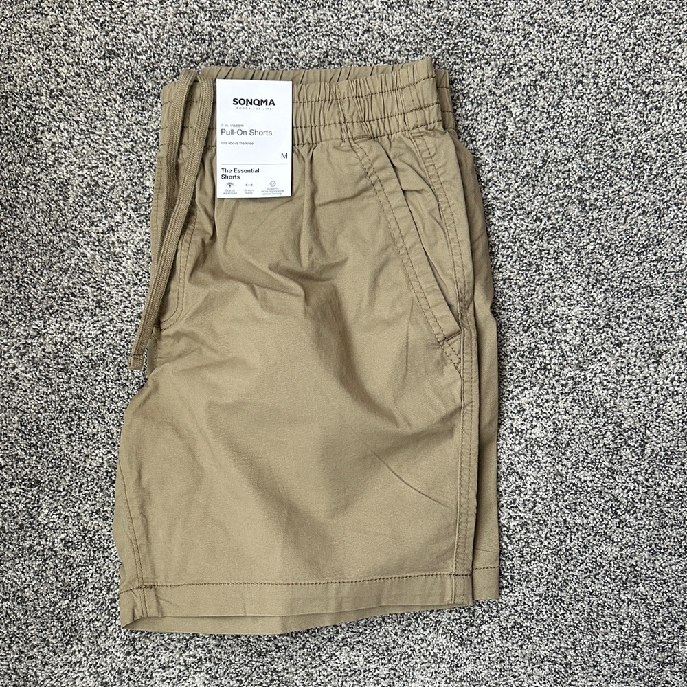 Sonoma Men's Khaki Flat Front Shorts